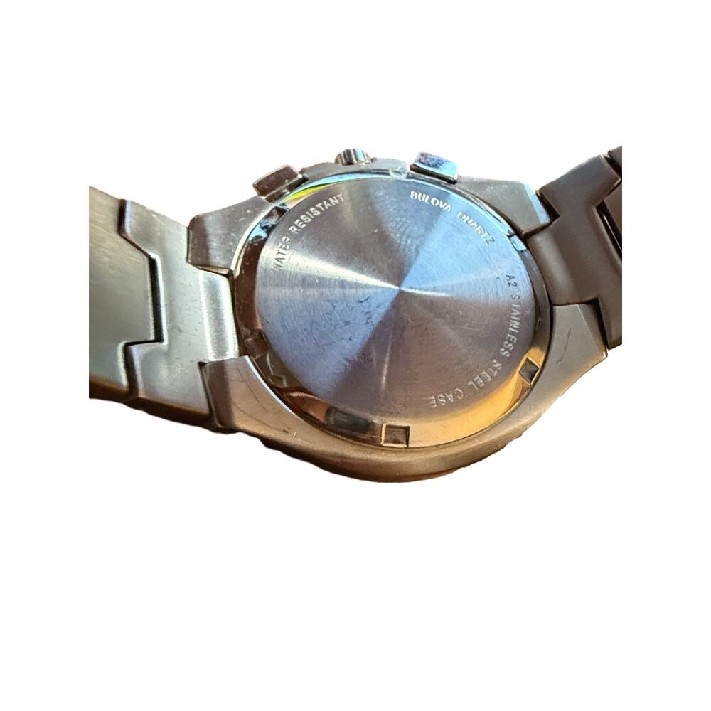 Bulova Marine Star Chronograph Alarm 100m Men's Stainless Steel Watch - Picture 3 of 5